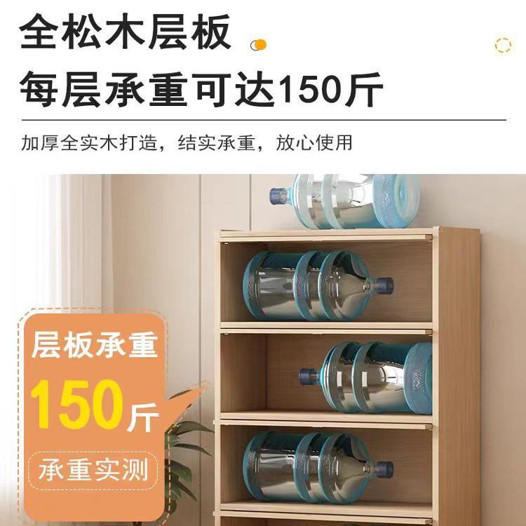 防尘书柜家用收纳儿童展示柜带玻璃门实木落地书架客厅储物柜jω