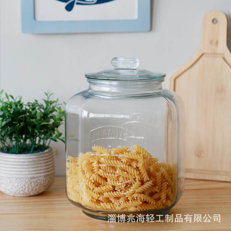 玻璃储物罐厨房食品级超大号10斤酿酒罐防虫防潮米桶杂粮面粉米缸图片