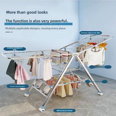 clothes drying rack laundry garment dryer hanger 折叠晾衣架