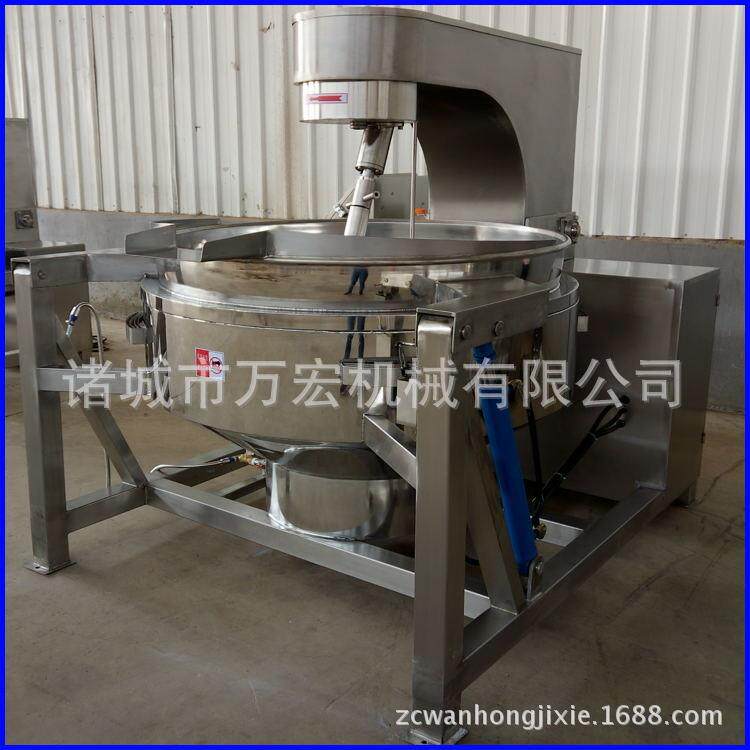 供应高粘度行星酱料炒锅设备芝麻酱牛肉酱月饼馅炒锅