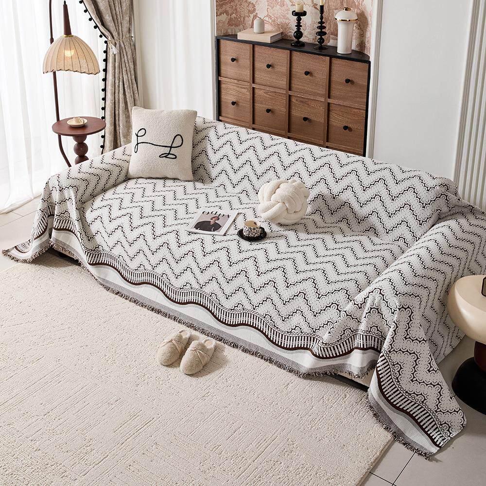 2026新款雪尼尔沙发巾四季通用现代简约防滑坐垫百搭布艺沙发盖布