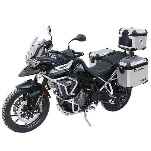 GSADV适用凯旋Tiger900 Tiger850护杠保险杠底板水箱保护大灯改装