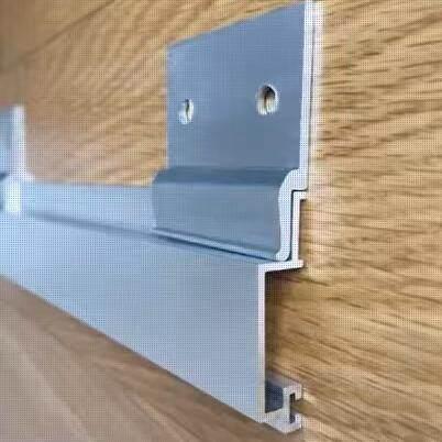 木饰面干挂件家具铝合金护墙板Z型连接扣件配件家装工地上下调节图片