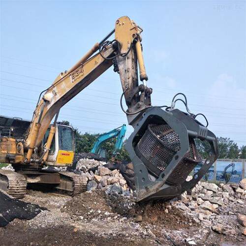 挖掘机筛OMQ分转工地沙土筛分斗压液斗旋筛分斗