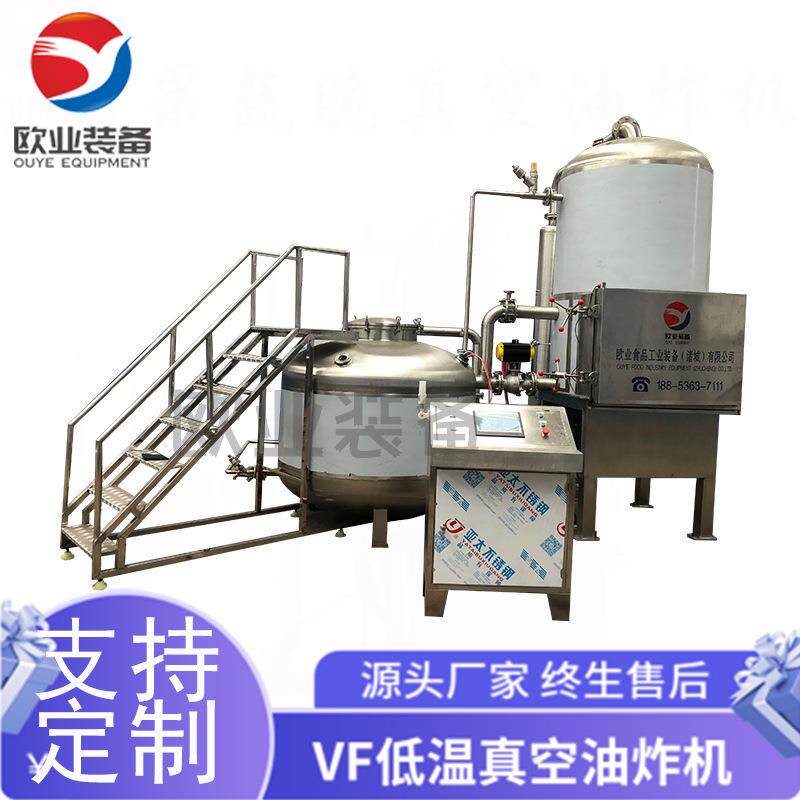 黄瓜南瓜脆低温油炸流水线 果蔬脆深加工流水线 脆冬枣加工机器
