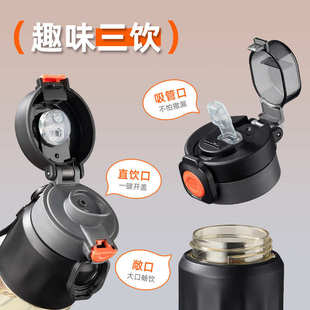 TKK超凡大容量运动水杯母婴级ppsu塑料杯耐高温轻奢双饮嘴礼品杯