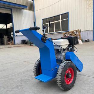 混凝土路面清缝机350mm手推式 汽油路面吸尘割缝裂缝清灰切割机