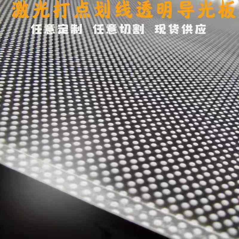 亚克力导光板激光打点超薄广告灯箱展示指示牌图案背景led发光板