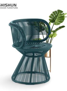 户外别墅庭水院桌椅阳台组休闲家具3.302茶几合花园防防晒藤家餐椅具