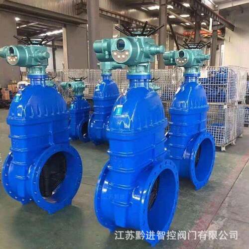 黔进Z945X-16QDN500污水处理防爆电动闸阀软密封带手操控制箱