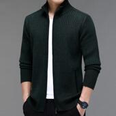 男士 秋冬季 KK毛衣中年外衫 针织9521 外套加厚开百搭绒穿羊 羊开衫