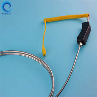 104M大手柄热电偶 供应手持式 187 热电偶WRNK 铝水高温炉专用 铠装