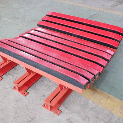 皮带输送机缓冲床B650输送带的缓冲滑槽弹性橡胶阻燃皮带缓冲床