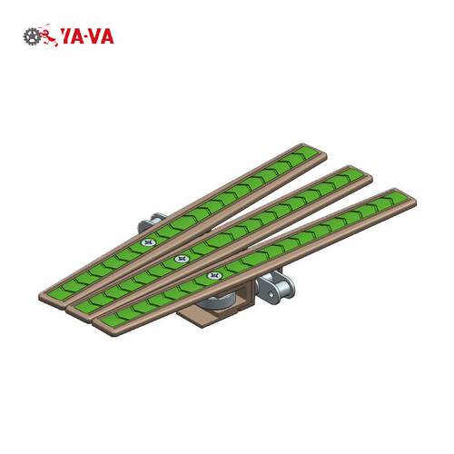 1873扣链式防滑小转弯螺旋链板 螺旋输送机类使用 塑料防滑板链