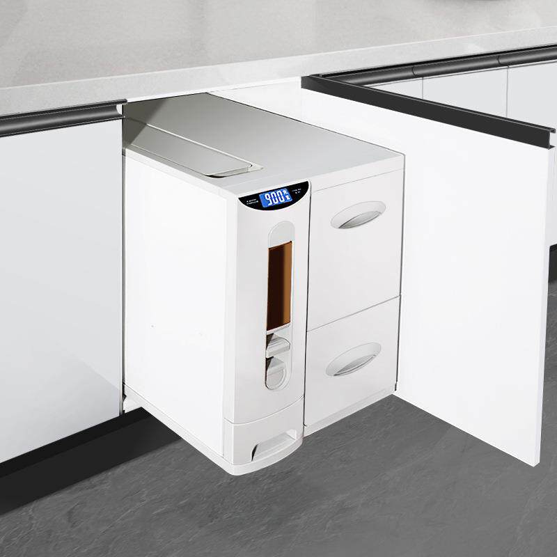 厨房米面箱组合米桶橱柜防虫米缸米柜嵌入式米箱抽屉式拉智能抽屉