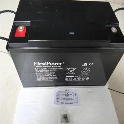 FirstPower一电蓄电池LFP1255监控 信号灯 12V55AH 光伏发电