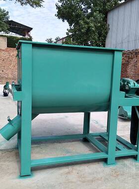 厂家销售加厚耐用料搅拌机厂家混 卧式效饲HT-jbj-1料搅拌机 高饲