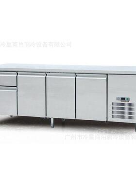 两门三抽屉冷藏台冰柜风冷无霜抽拉式机组不锈钢110V60hz冰箱