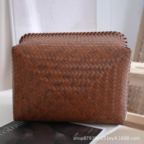 美式复古编织编织收纳收纳挂篮