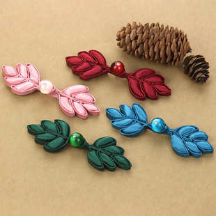 饰纽扣 民族服饰复古装 盘扣扣子镶钻玉珠薄荷手工旗袍布扣中式 唐装