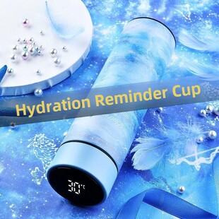 锁真空保温杯316不锈钢男女学生 杯子带智能测温密码