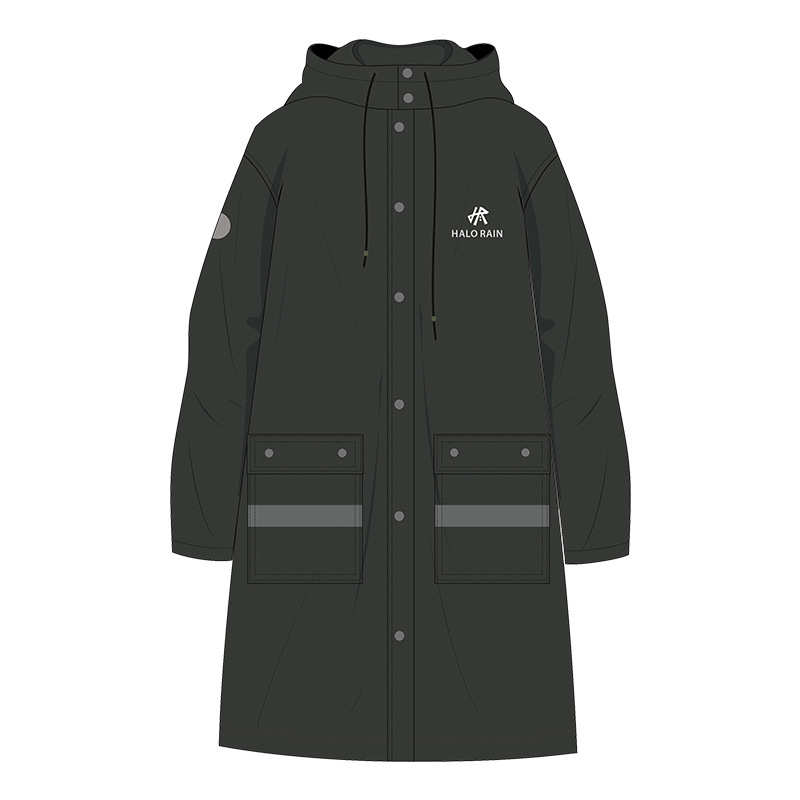 雨衣长款户外徒步风雨衣防雨男女全身雨披时尚PU压胶批发