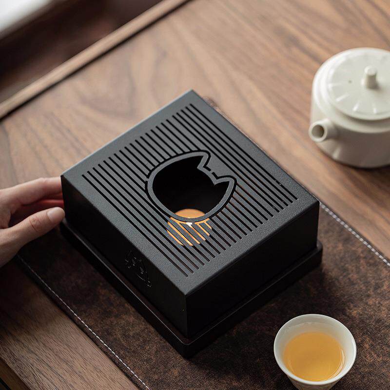 铁艺温茶炉蜡烛加热日式暖茶炉茶壶公道杯加热底座复古恒温温酒器