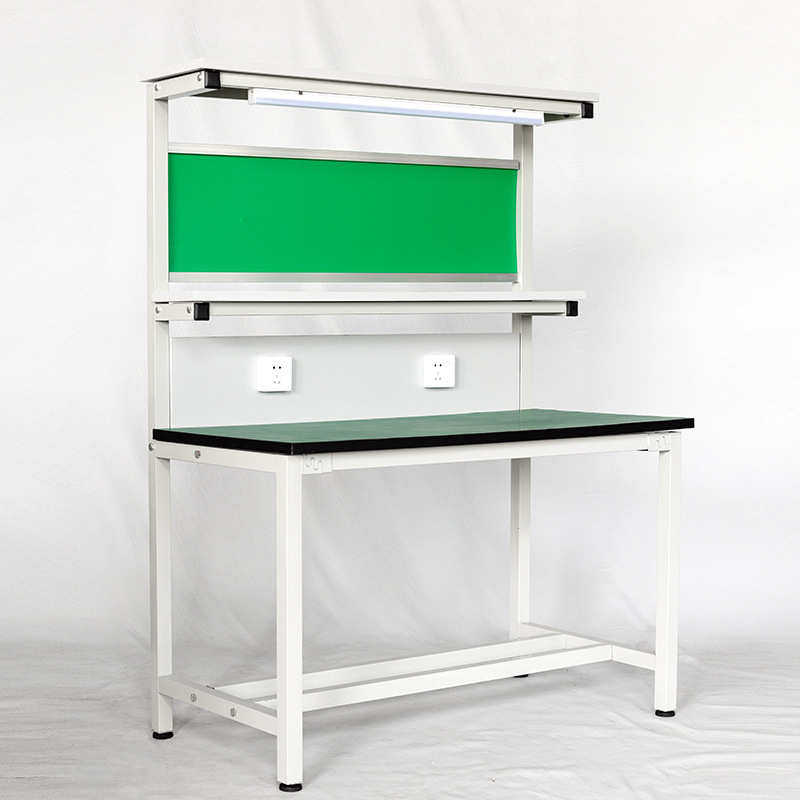 三层流水线板防静电工作台桌操作台多层钳工打包带挂灯台台工作