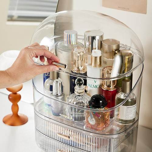 化妆品梳妆台护肤品化妆收纳桶