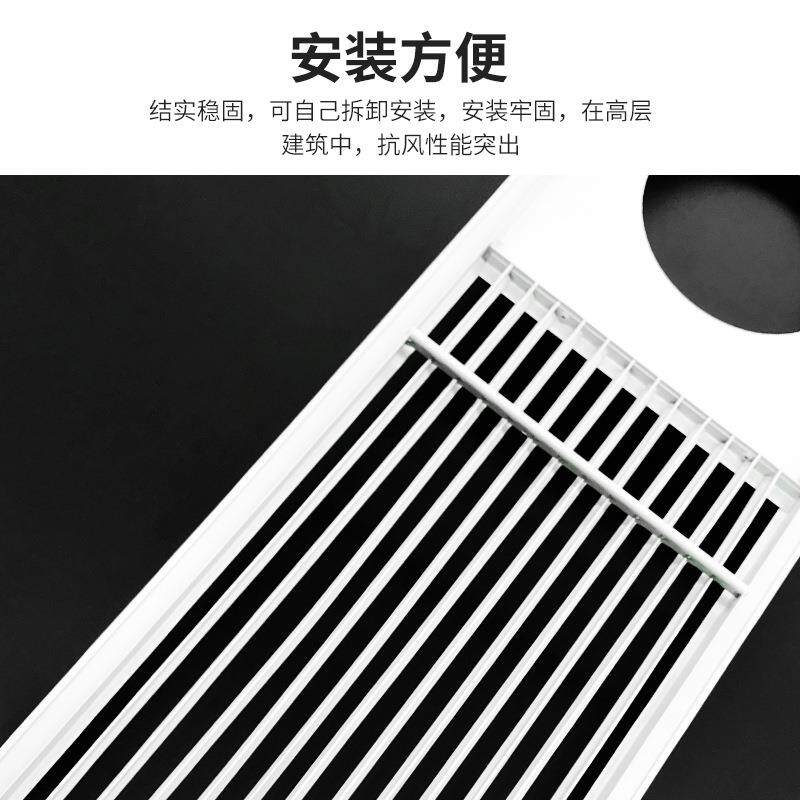 厂家办公室酒店空调新风系统墙外排风出风换气单层格栅通风口