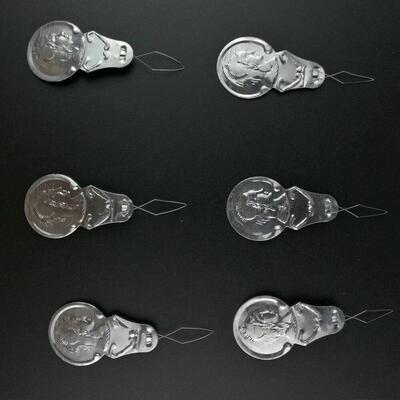 100pcs Silver Tone Wire Loop DIY Needle Threader Stitch Inse