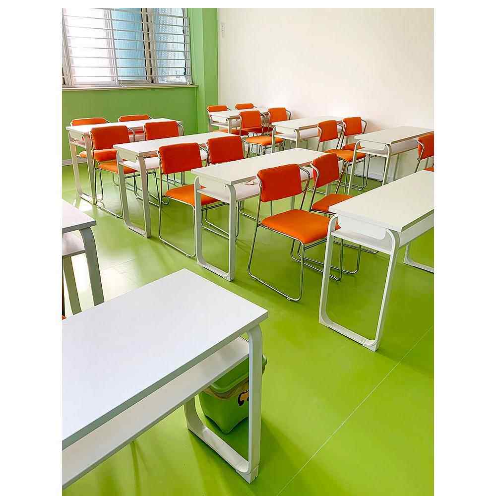 学校培训桌椅课桌椅组合教育机构培训桌长条桌活动会议桌员工双人