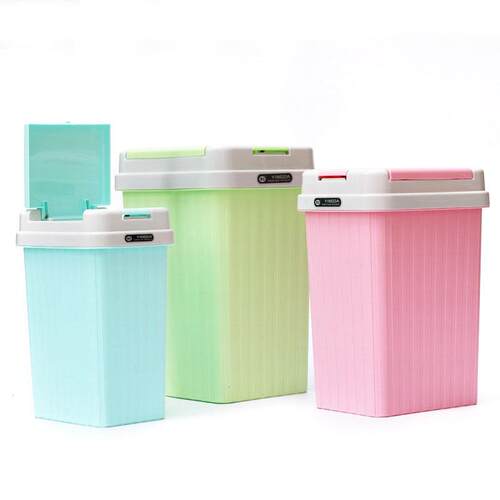 Direct from the manufacturer: Square flip-top trash bin for