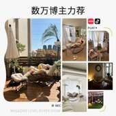 摇用摇椅藤编懒人发家客厅阳台躺椅985休闲卧室藤沙编摇r r椅