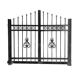 锌钢铁艺大门庭院别墅家用农村院子单开双开门小院自建房护栏围栏