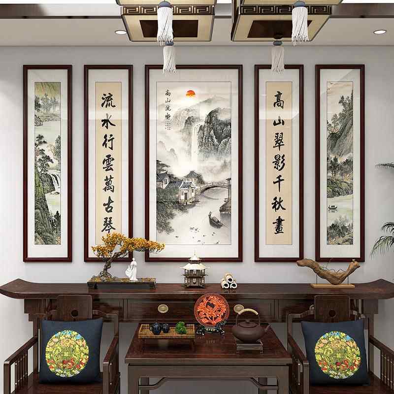 中堂画客厅HD916046挂厅画农堂画屋大气牌匾老家村自建房大装饰五