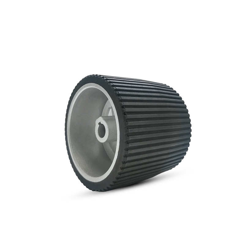 实心橡胶轮光伏机器人驱动轮防滑耐磨轻型脚轮单轮耐高低温轮子