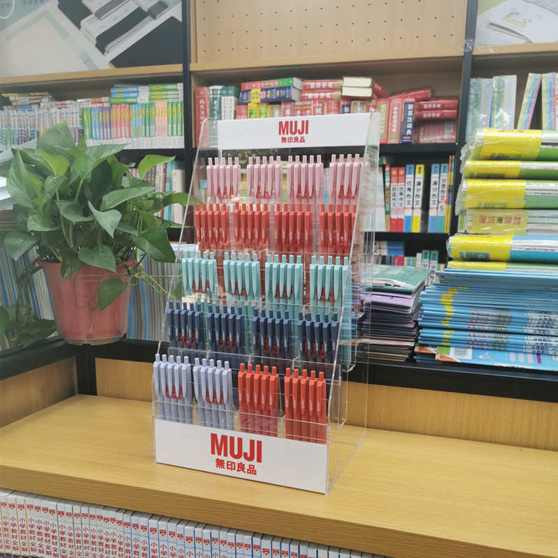 笔架亚克力进口文具店书店陈列收纳展示商超便利店文创精品定制