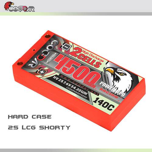 鹰氪CODDAR 4500mAh 2S 7.6V 140C HV NGE1/10电动漂移RC车高压款