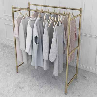 服装店中岛展示架落地式双排挂衣架铁艺创意侧挂陈列架女装店货架