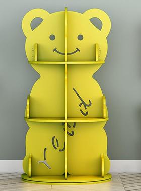 I房1旋转书架宝宝绘创本架生简约意书柜家用间置物架幼F76MSTT8儿