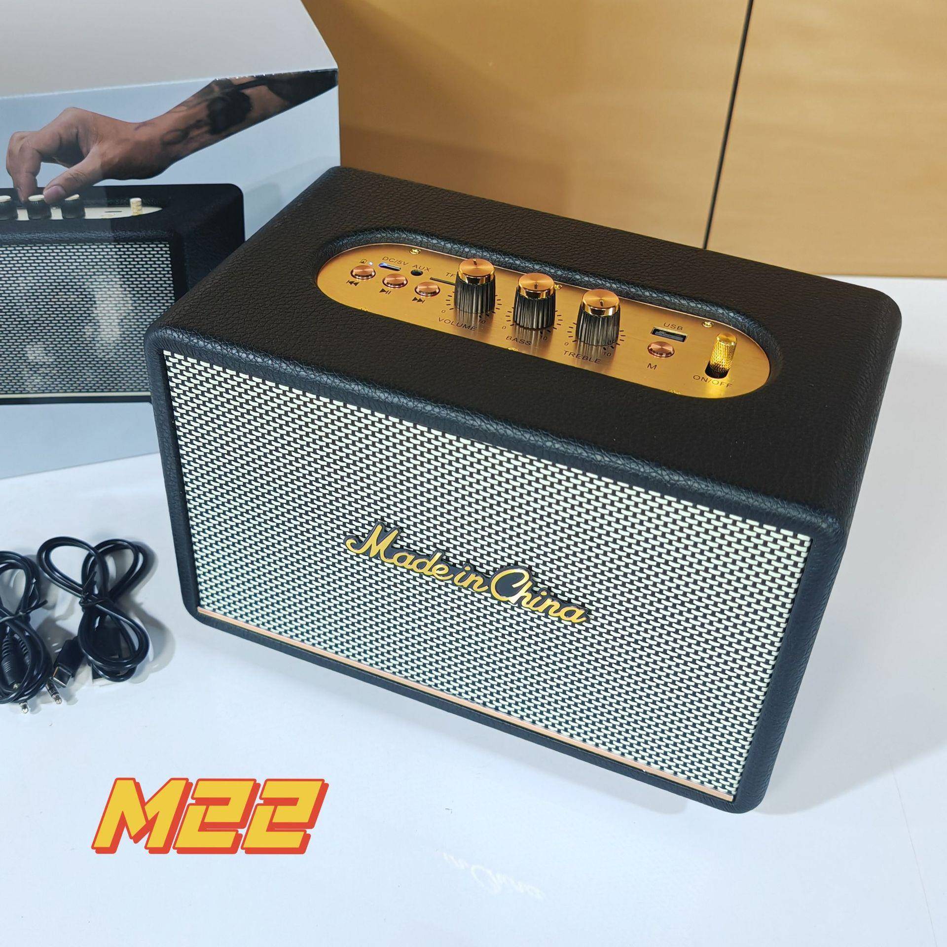 跨境爆款ACTON3音箱复古大马M22蓝牙音响电脑马勺风m18音响低音炮