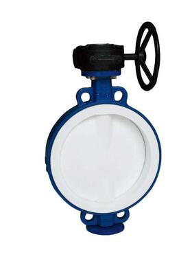 厂家直销D371F46手动衬氟蝶阀涡轮传动蝶阀UPVC蝶阀PP蝶阀耐腐蚀