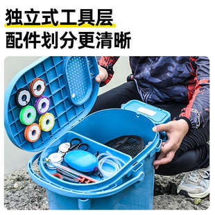 多功能小钓箱钓鱼箱全套钓鱼桶可坐加厚钓桶手提桶溪流路亚活鱼桶