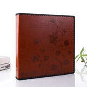 手工复古相册贴创意家庭diy覆膜皮质相册照片自册影集式 粘纪念黏