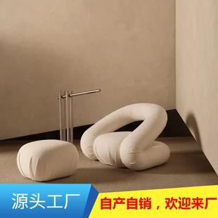 懒人单人沙发椅轻奢ins风客厅阳台休闲家用卧室创意小沙发网红款