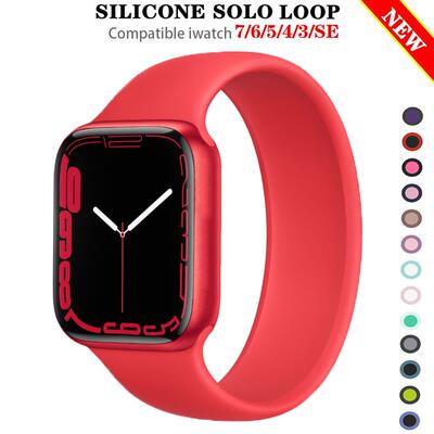 Solo Loop Strap for Apple Watch Ultra Band 49mm 44mm 40mm