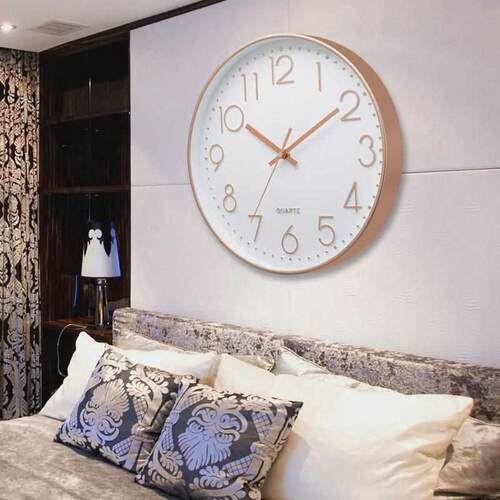 mute clock wall clock living room modern minimalist atmos