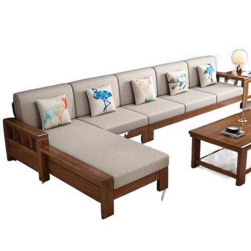 实木沙发组合现代中式客厅储物沙发大小户型贵妃转角布艺沙发