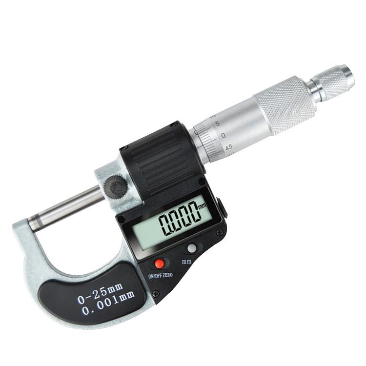 广陆外径数显千分尺0-25 50 75 100MM*0.001螺旋测微器分厘卡